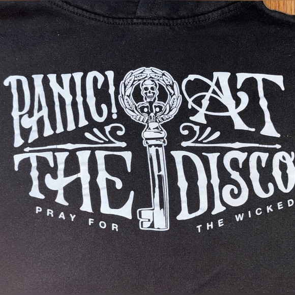 Panic at the Disco Pray for the Wicked tultex hoodie size small black pullover - Picture 3 of 9